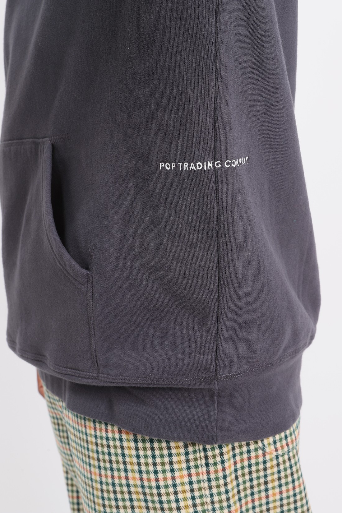 POP TRADING COMPANY / Arch hooded sweat Anthracite