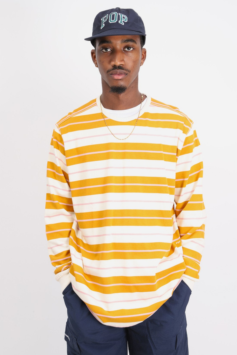 Striped longleeve t-shirt Spruce yellow