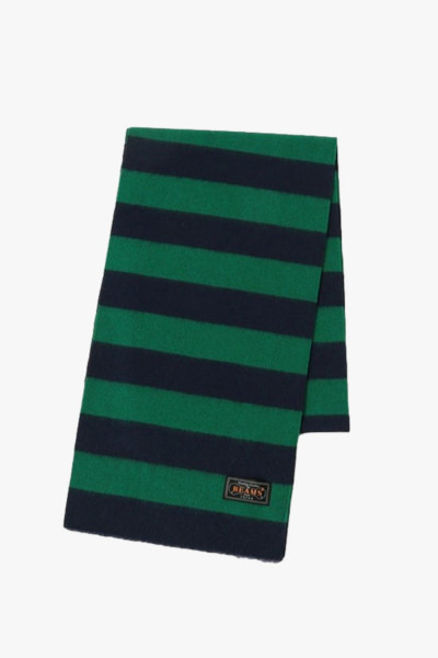 Cashmere scraf stripe Green/ navy