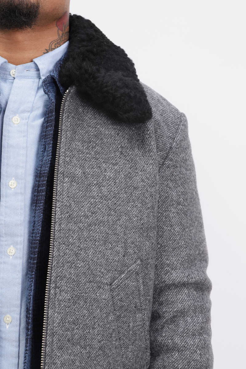 Jacket sherling collar ami de Coeur heather grey