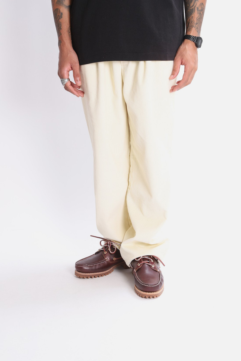 Wide corduroy pants Cream