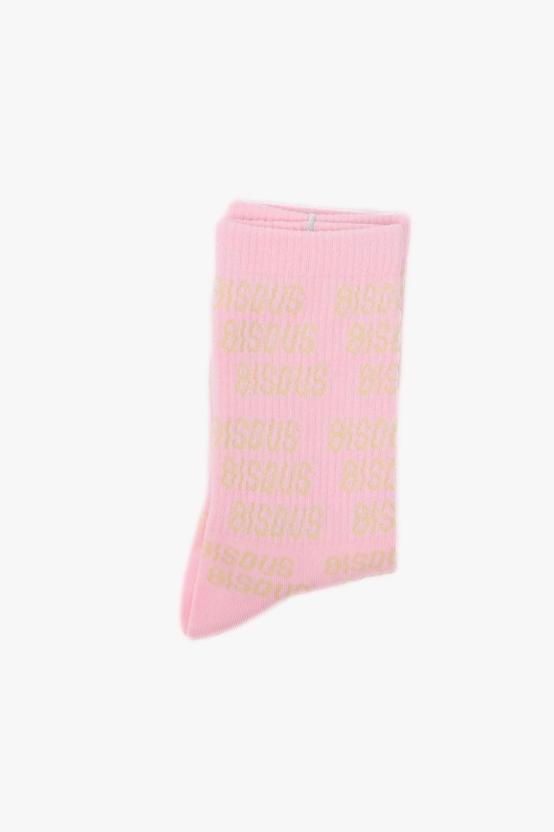 Bisous socks all over Light pink / sand