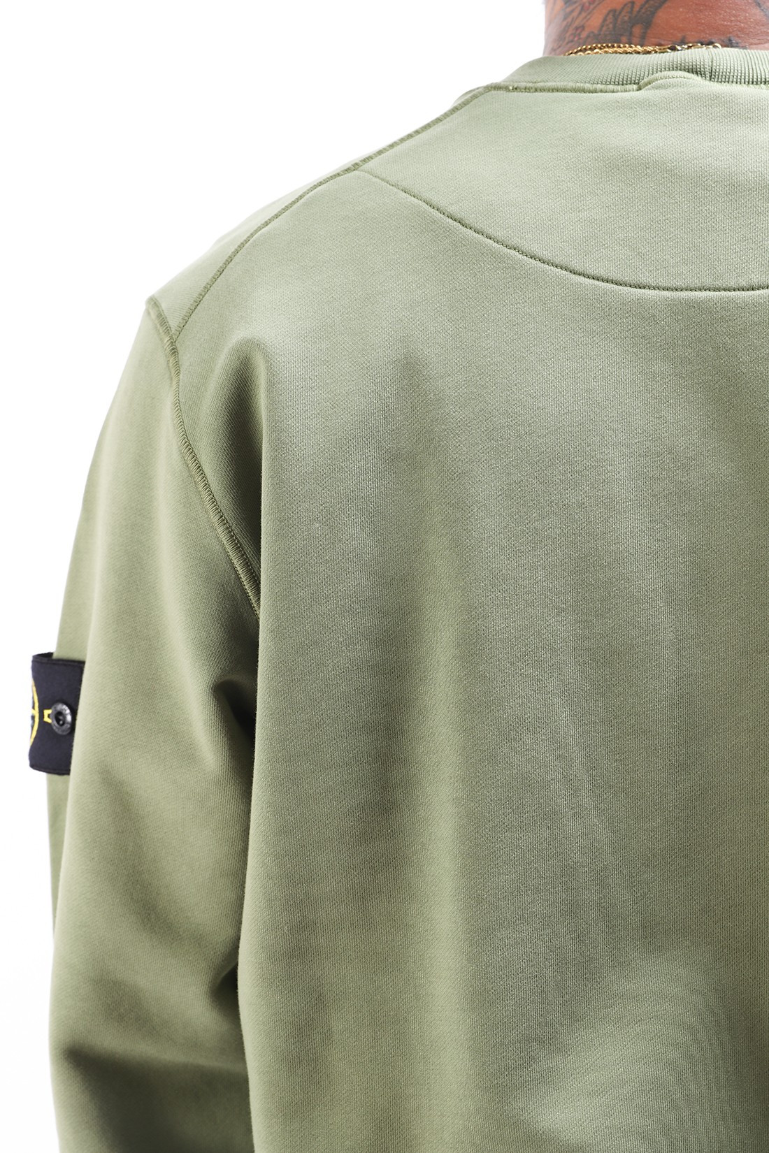 STONE ISLAND / 63051 crewneck sweater v0058 Verde oliva