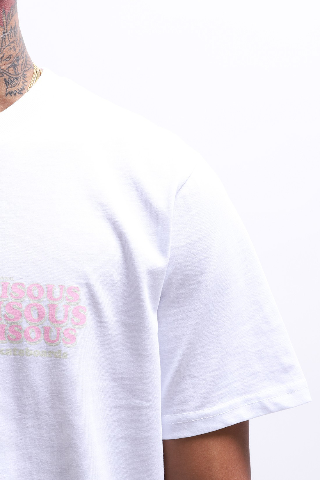 BISOUS SKATEBOARDS / T-shirt grease white White