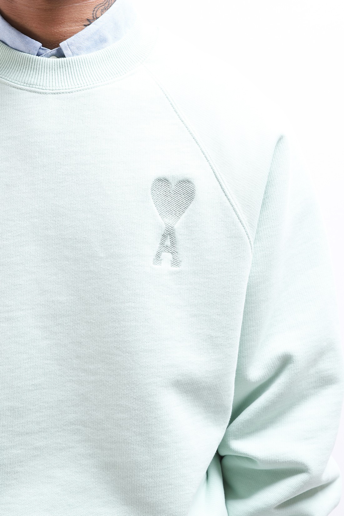 AMI / Sweatshirt ami de coeur Aqua