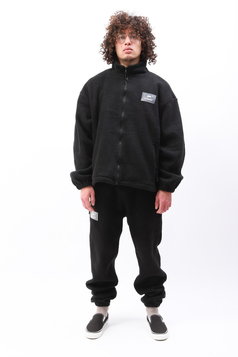 Patta sheerling fleece jacket Black