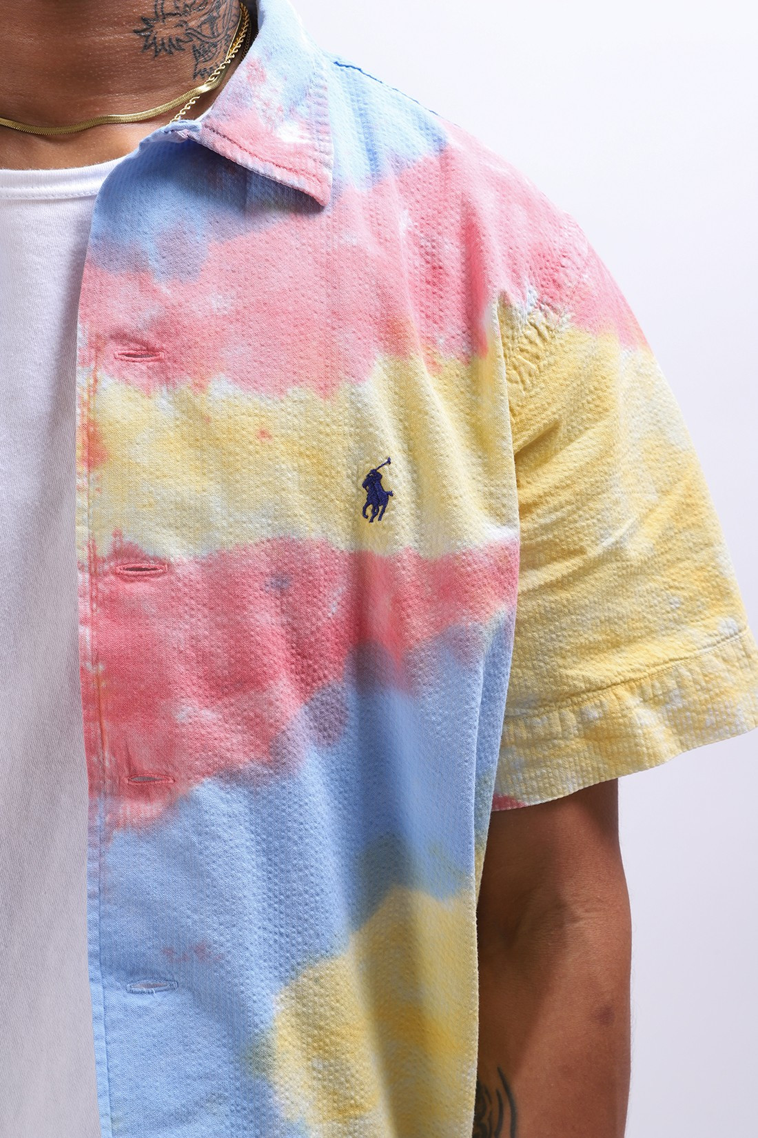 POLO RALPH LAUREN / Classic fit s/s shirt Tie dye multi