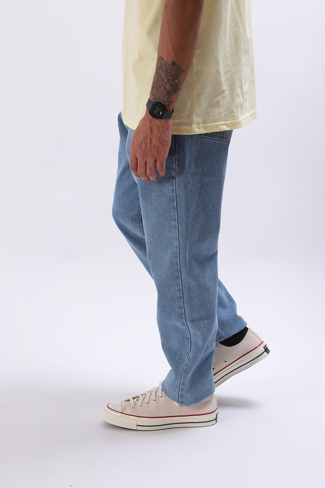 AMI / Tapered fit jeans Bleu javel