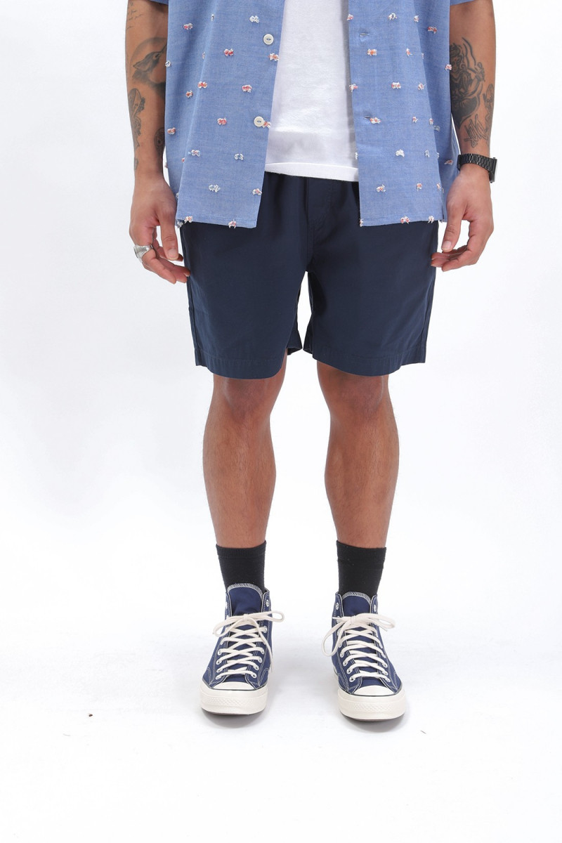 Classic organic twill shorts Navy blue
