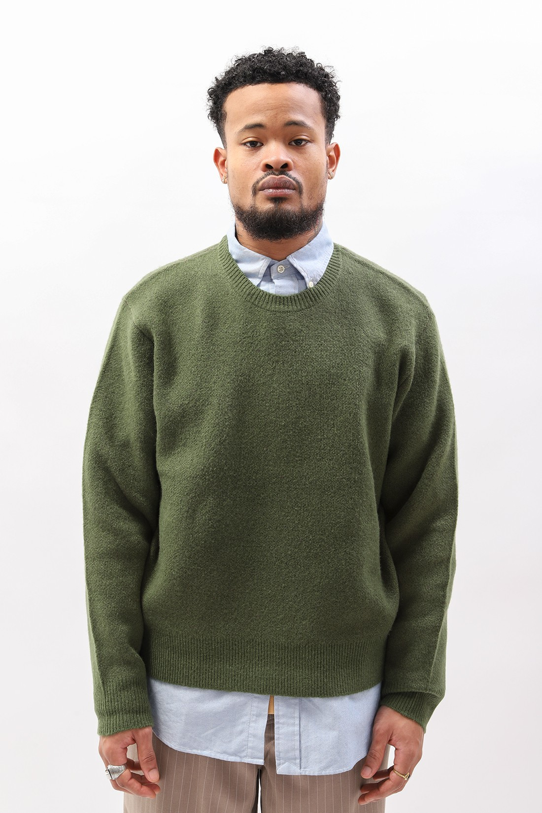 STUSSY / Paisley sweater Green