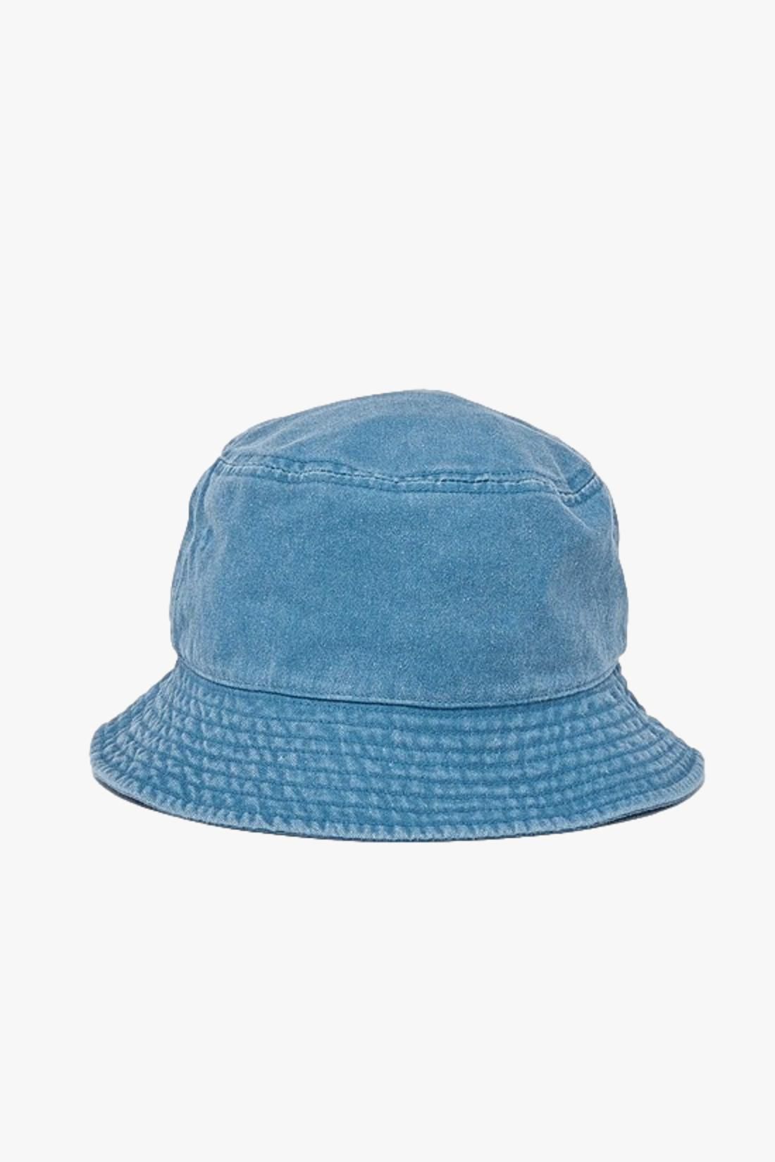 STUSSY / Washed stock bucket hat Laguna blue