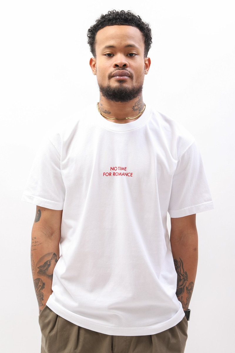 Bisous t-shirt no time White/red