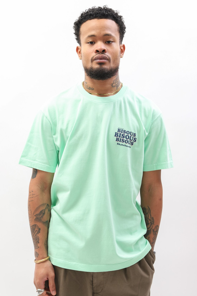 Bisous t-shirt grease Light green