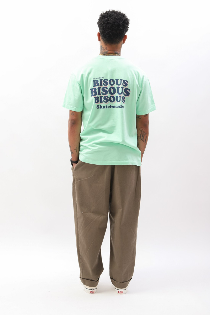 Bisous t-shirt grease Light green