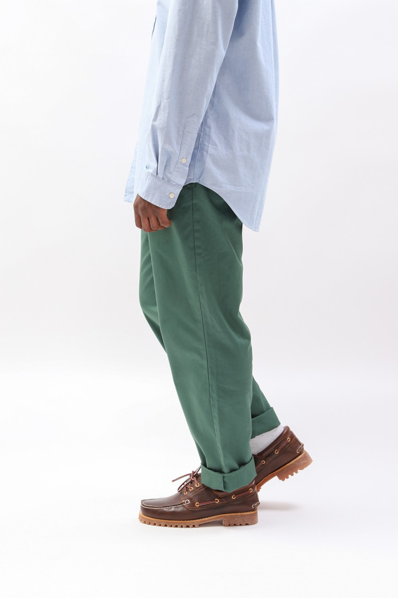 Whitman relaxed fit pltd pant Washed forest