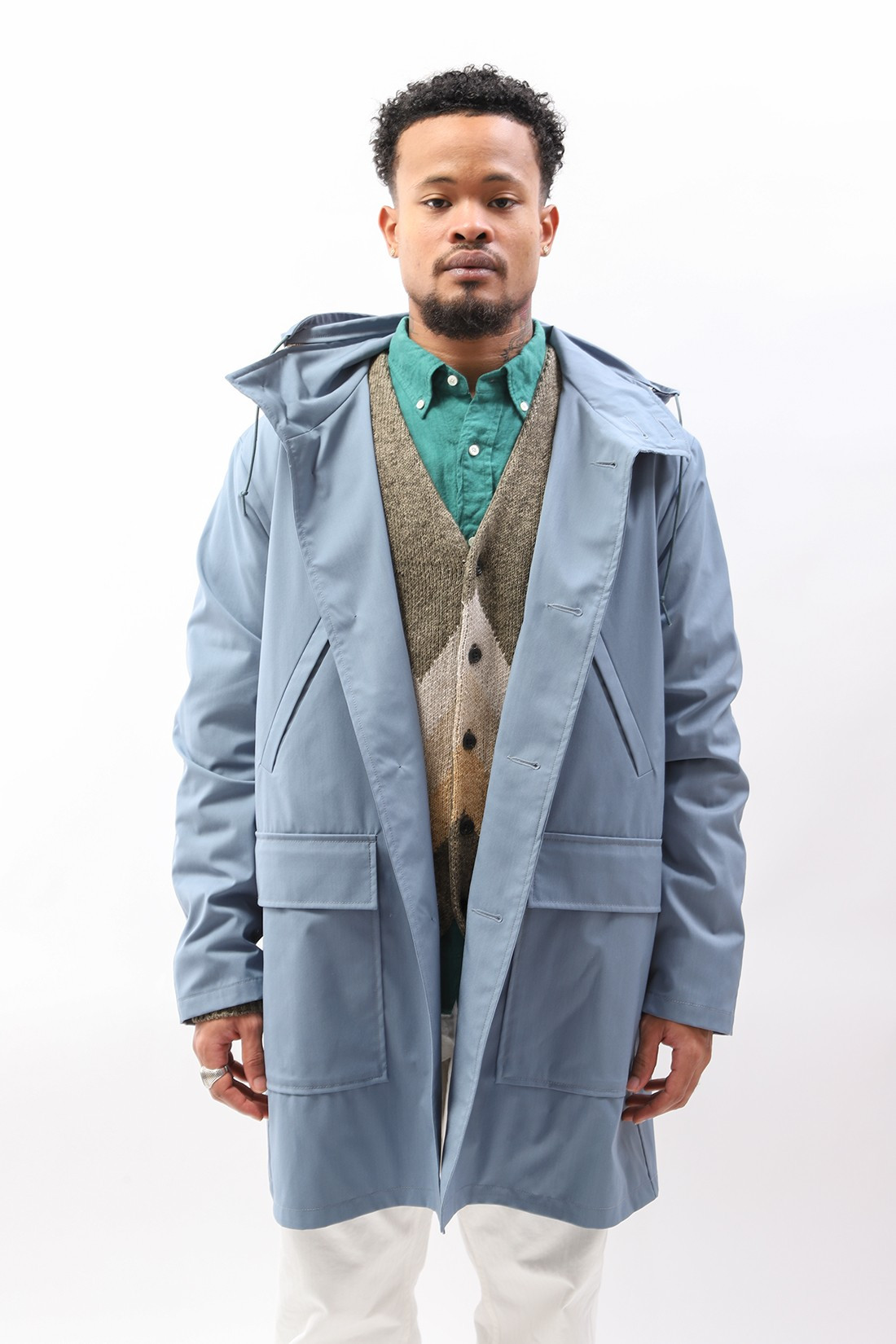 polyester wool coat