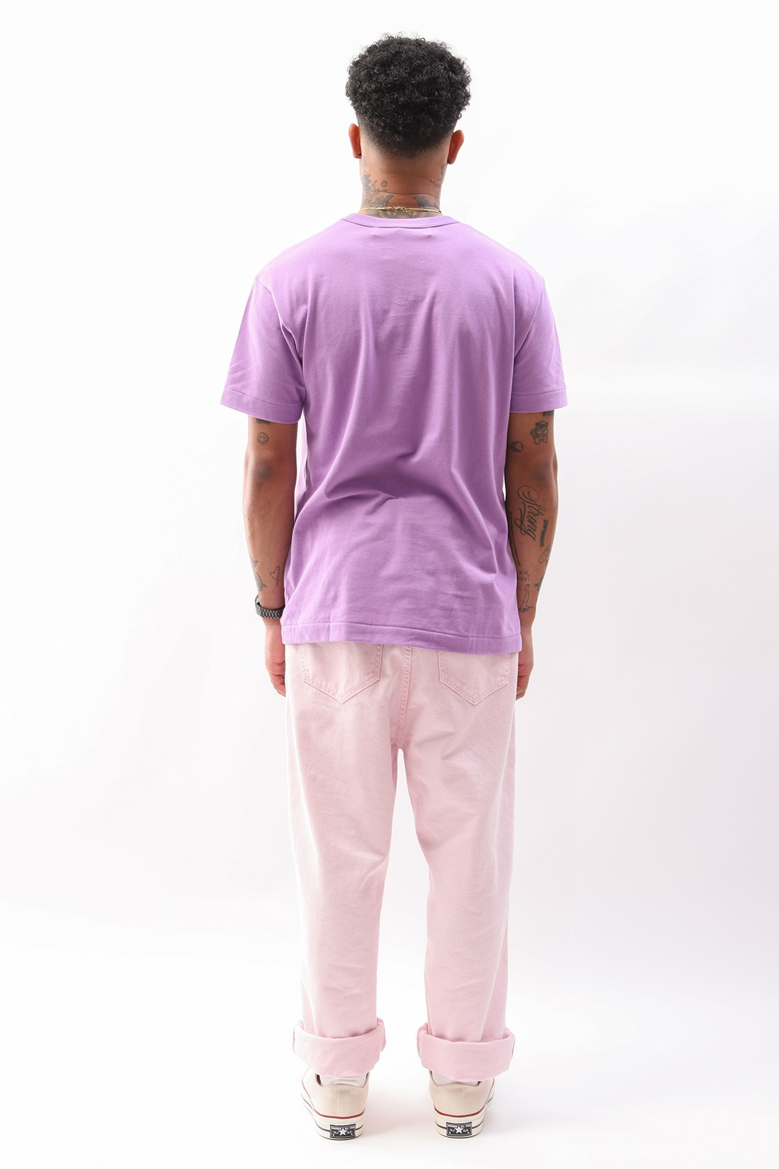 comme des garcons play purple t shirt