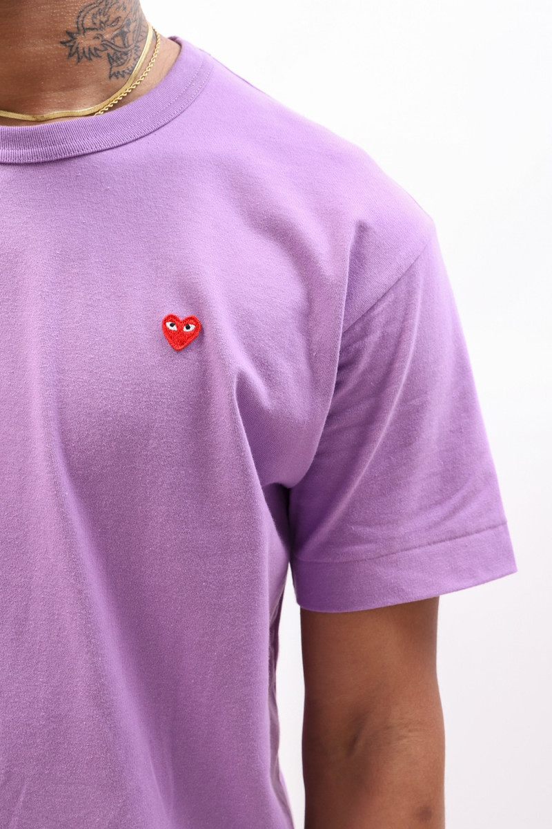 Red play little heart t-shirt Purple
