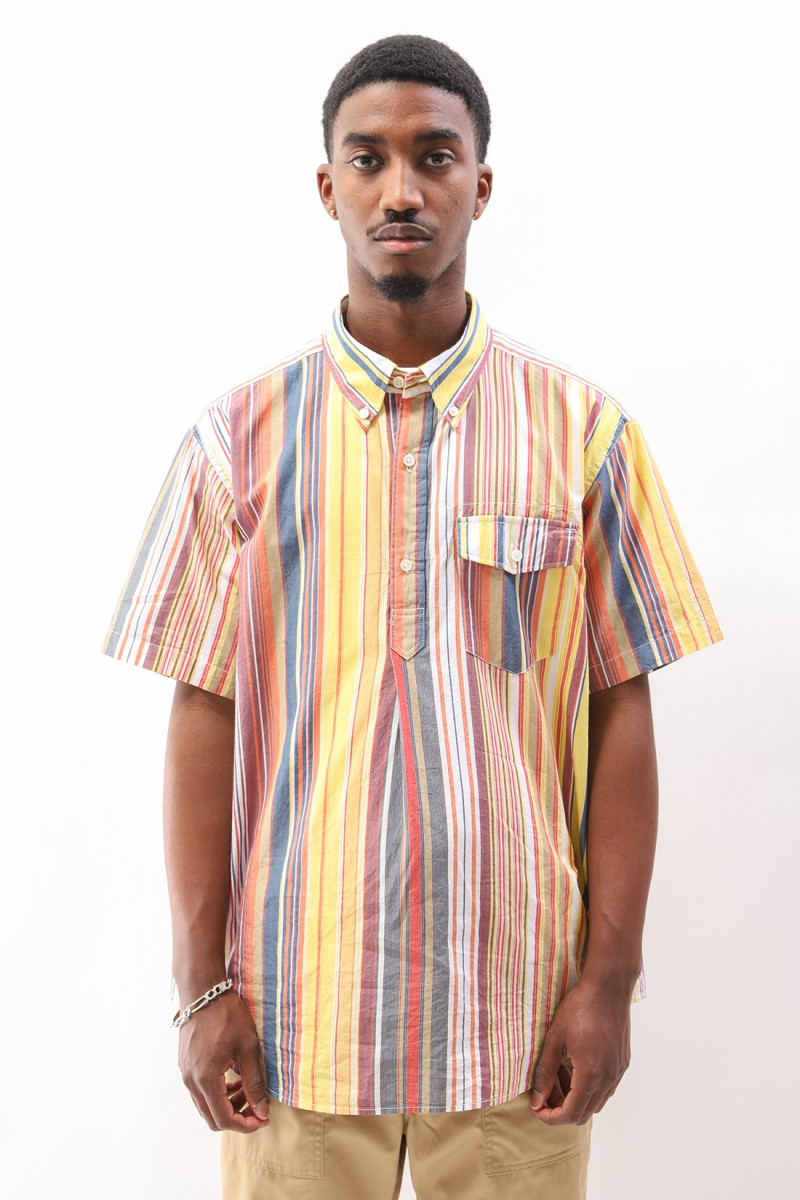 Popover bd shirt cotton stripe Bright multi color