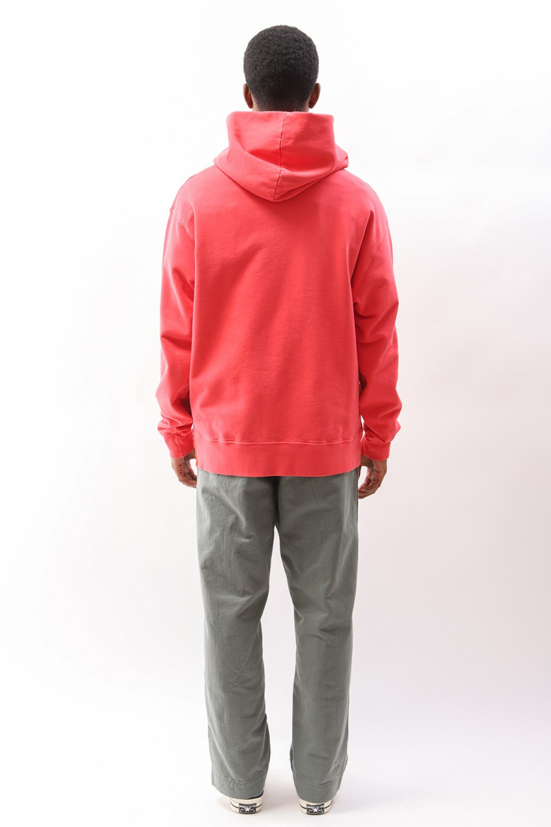 P's hood over mineral dyed Corallo
