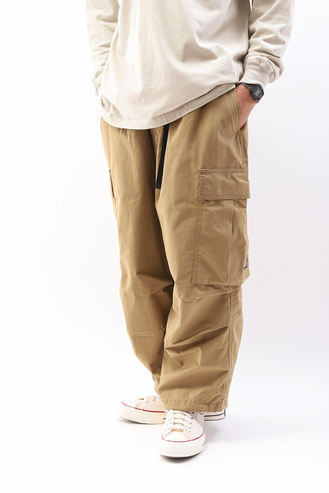 NEIGHBORHOOD WIDE CARGO PANTS KHAKIWIDECA - ワークパンツ/カーゴパンツ