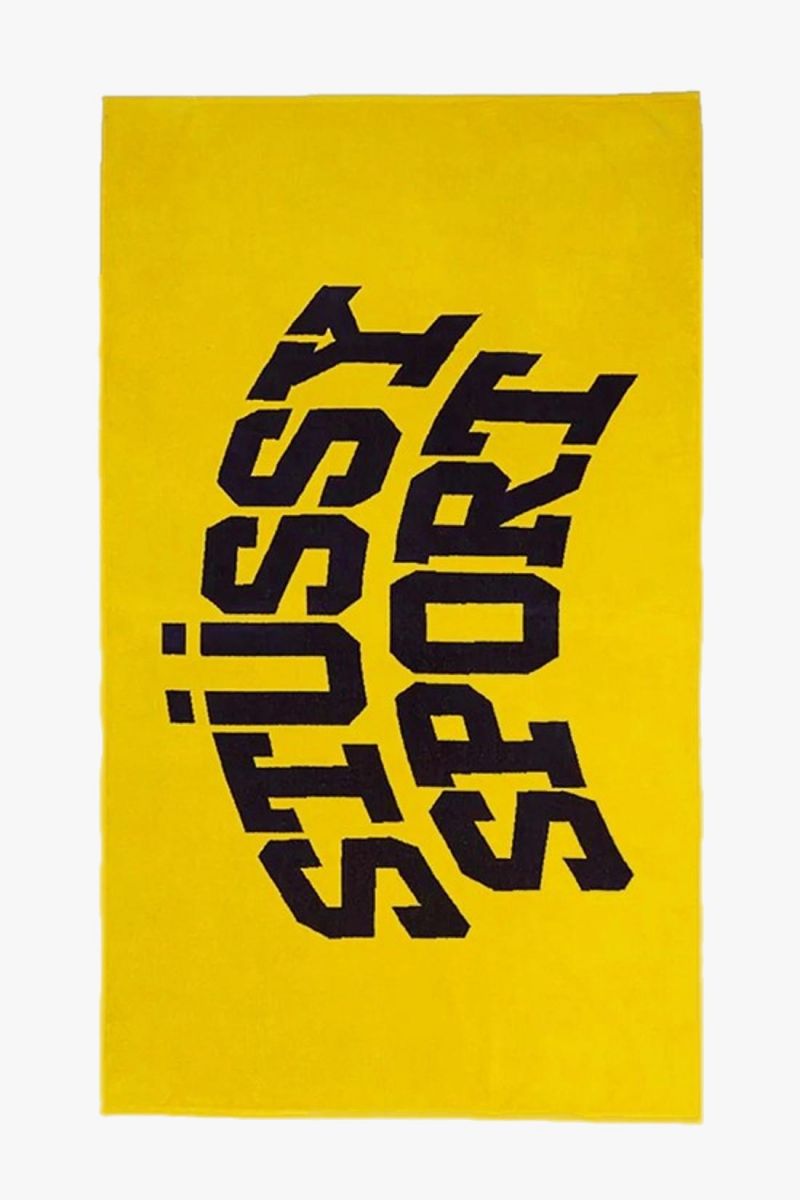 Stussy sport beach towel Yellow