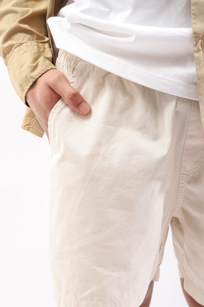 Organic twill shorts ivory White