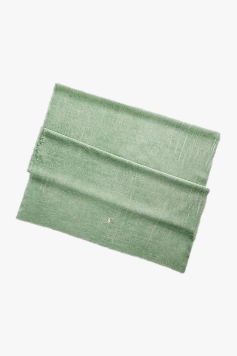 Polo crinkled cotton scarf Outback green