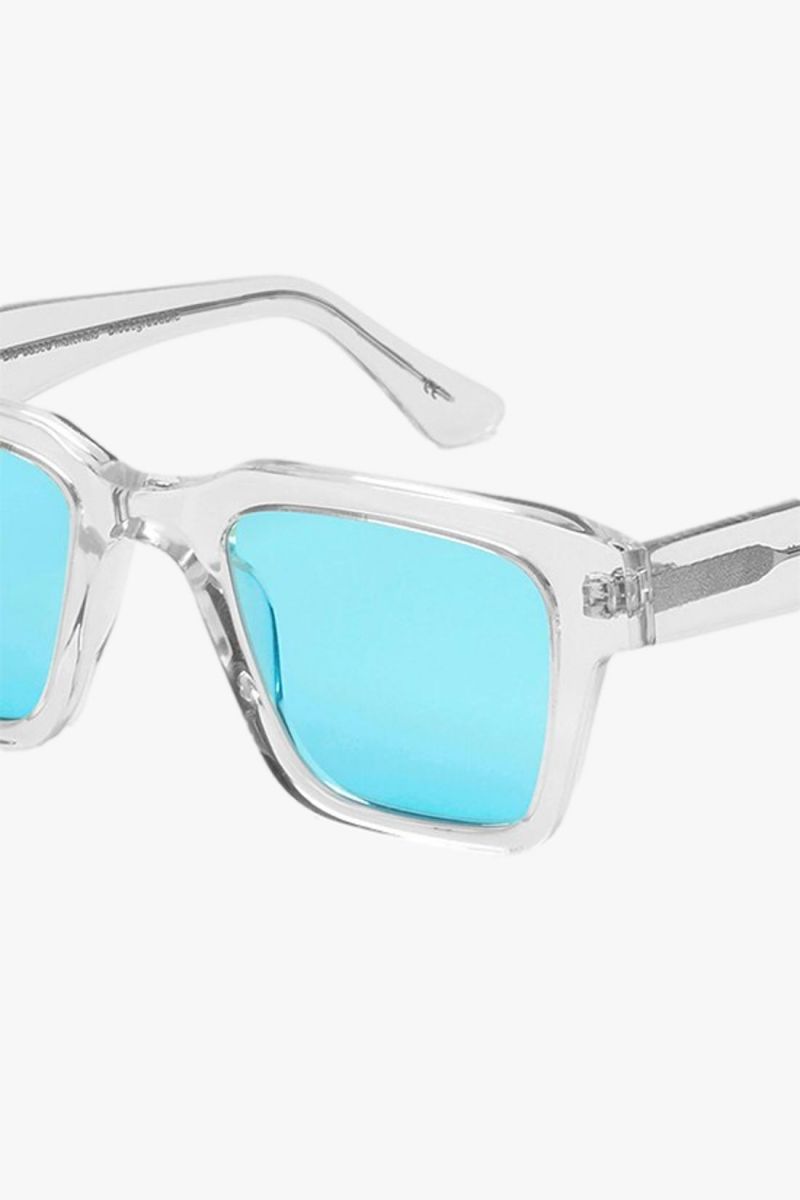 Colorful standard Sunglass 03 Crystal clear/blue - GRADUATE STORE