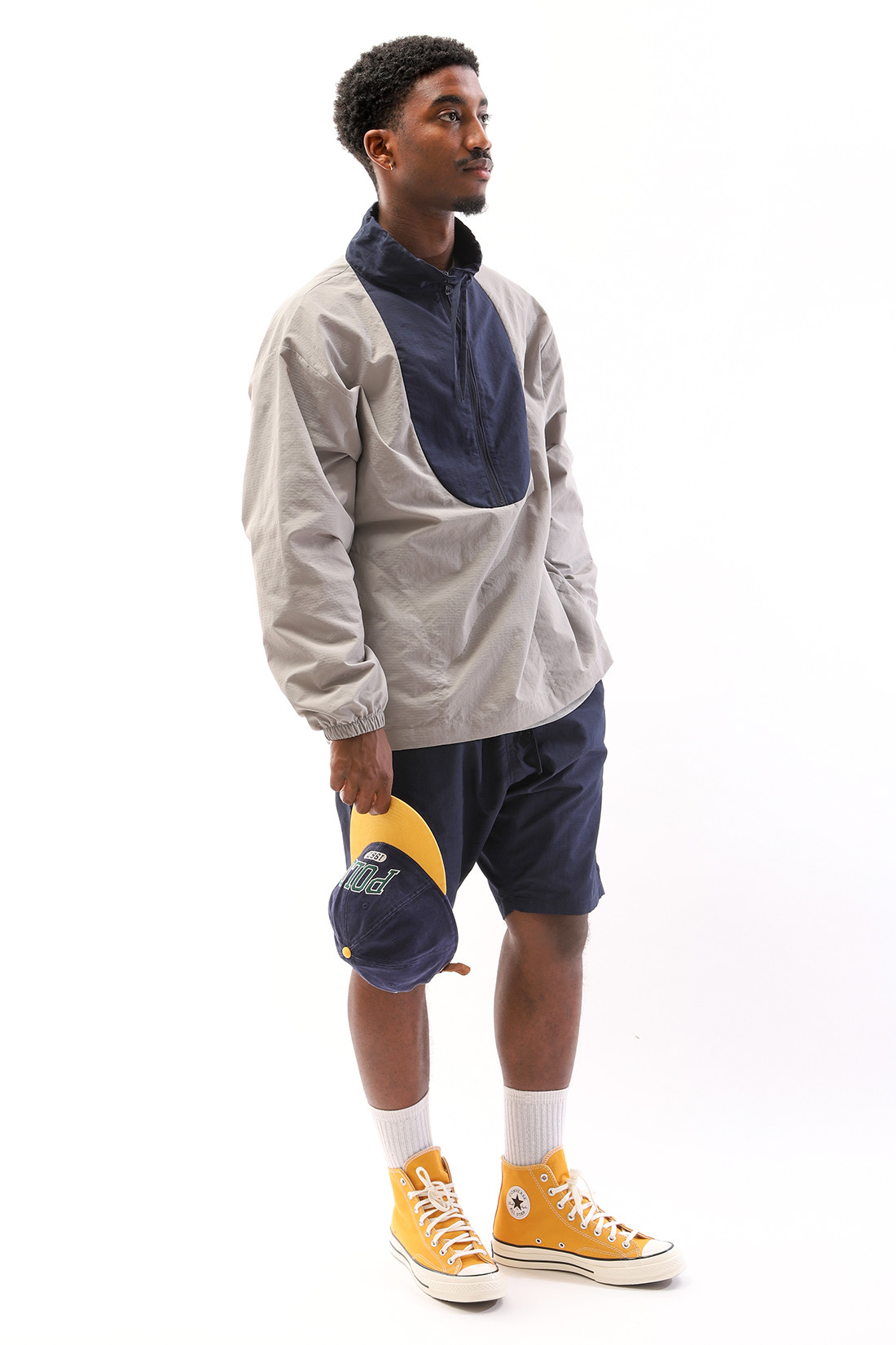 Smoothie windmill pullover Navy grey