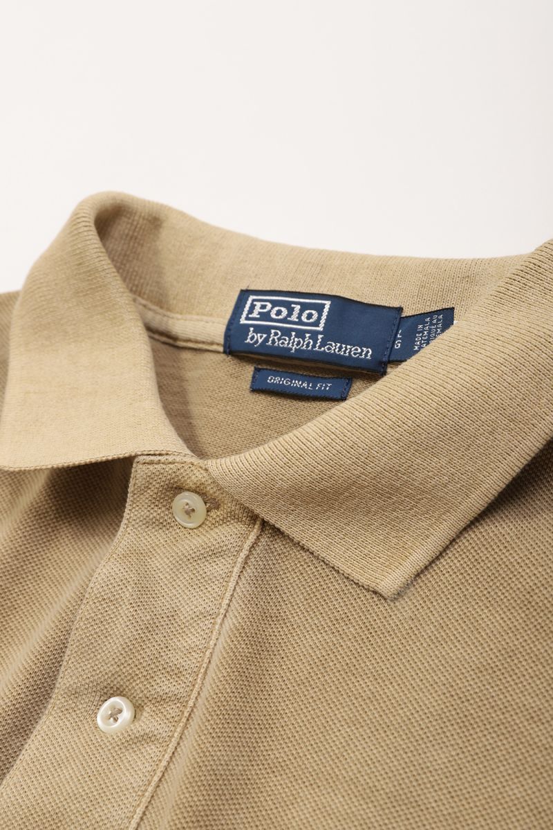 Original fit polo shirt Vintage khaki