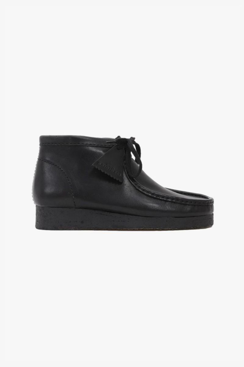 Wallabee boot Black leather