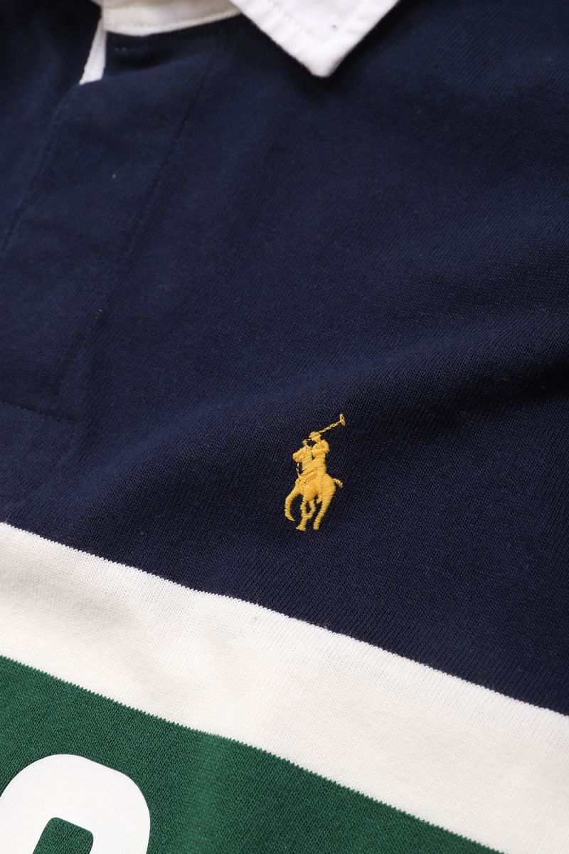 Classic fit rugby polo script Cruise navy multi