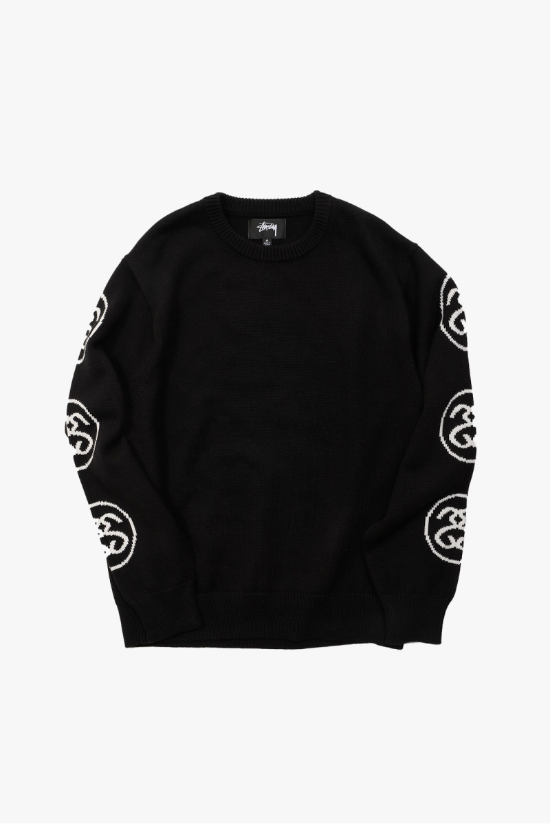 Stussy Ss-link sweater Black - GRADUATE STORE