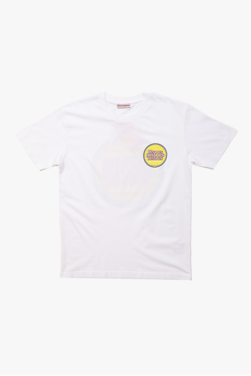 Bisous t-shirt circle White