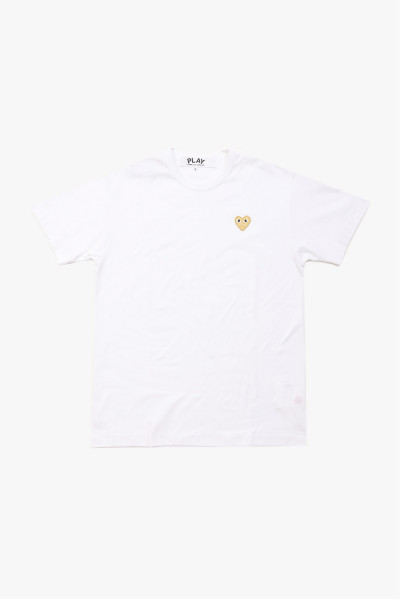 Play gold heart t-shirt White