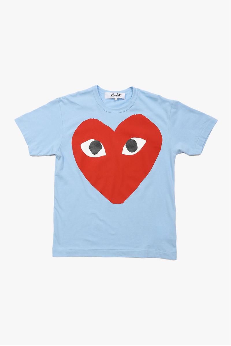 Bright heart logo t-shirt Blue