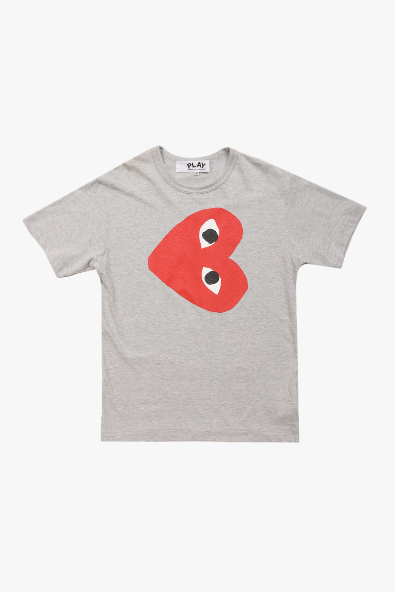 Play red heart ls Grey