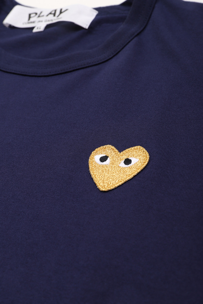 Play gold heart t-shirt