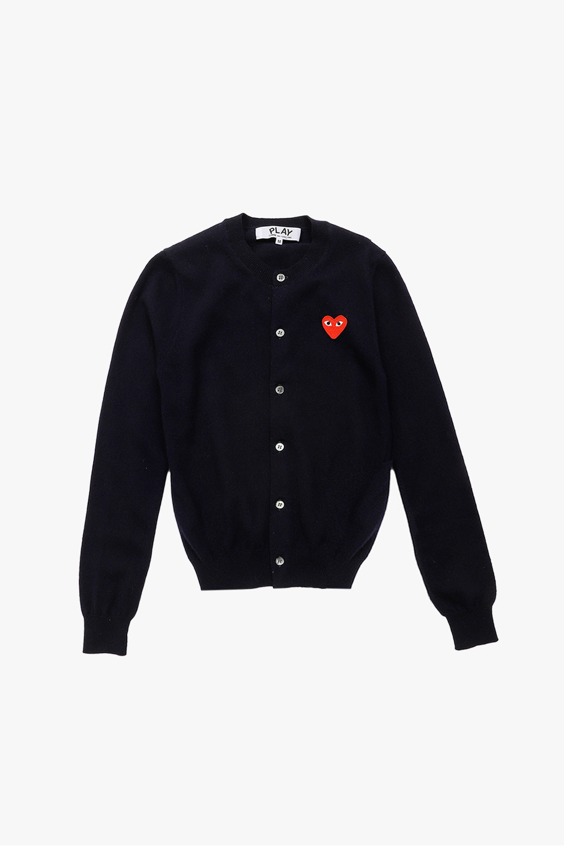 Comme des gar ons play Red play cardigan Navy GRADUATE STORE