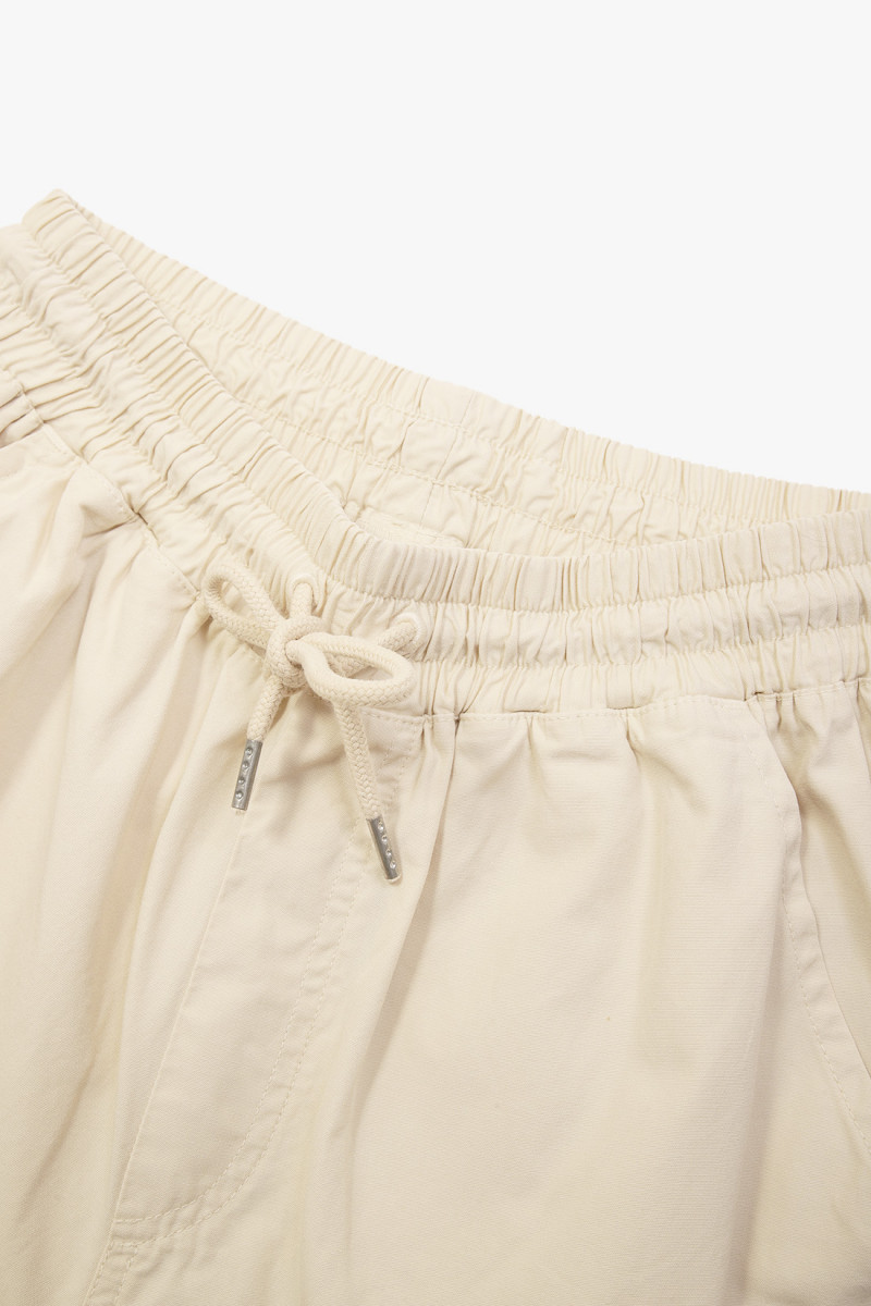 Organic twill shorts ivory White