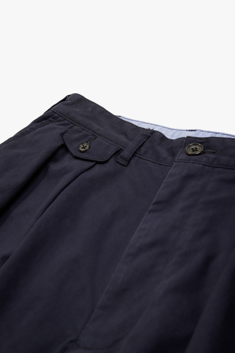 2 pleats twill Dark navy