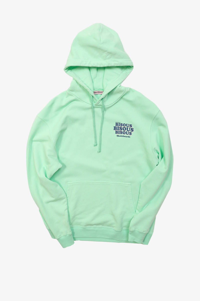 Bisous skateboards Bisous hoodie grease Light green - GRADUATE ...