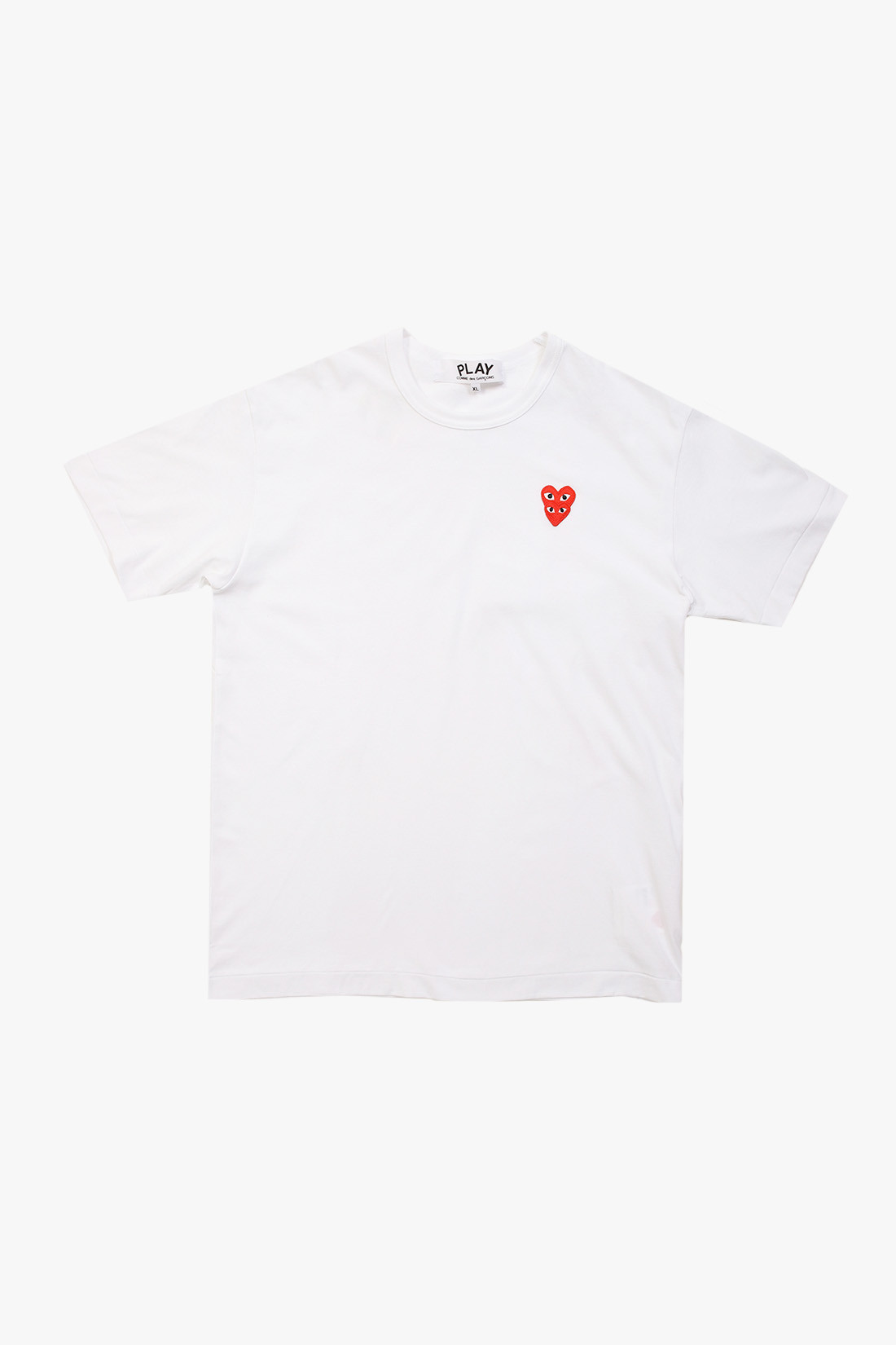 Comme des gar ons play Double red heart t shirt White GRADUATE