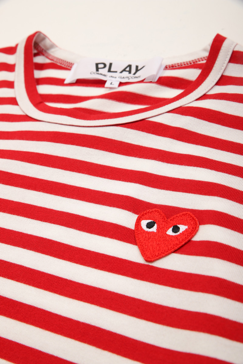 Play striped t-shirt Red white