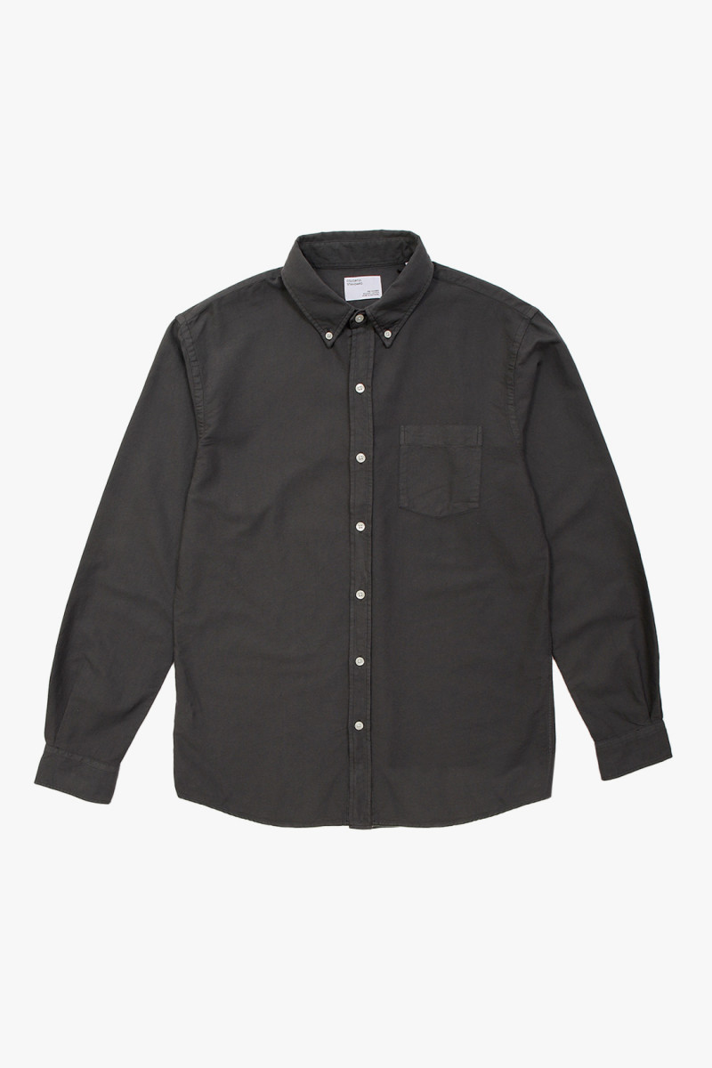 Organic button down shirt Lava grey