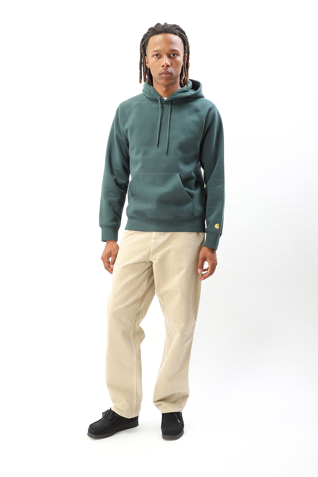 Hooded chase sweat Juniper gold
