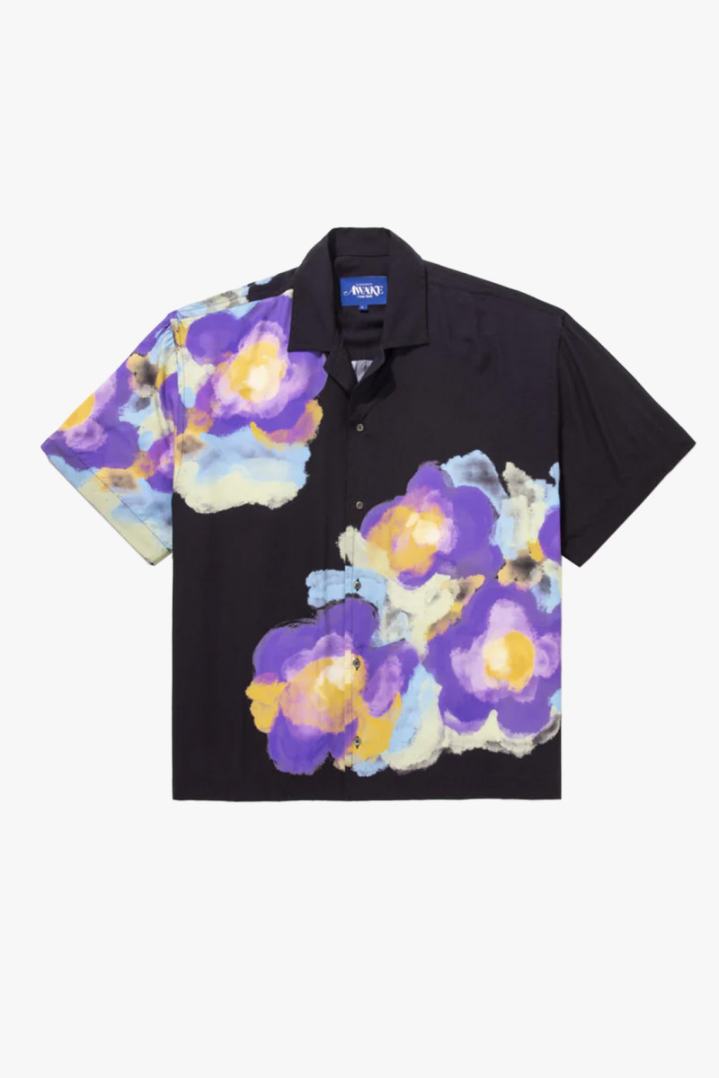 Bouquet camp shirt Black floral