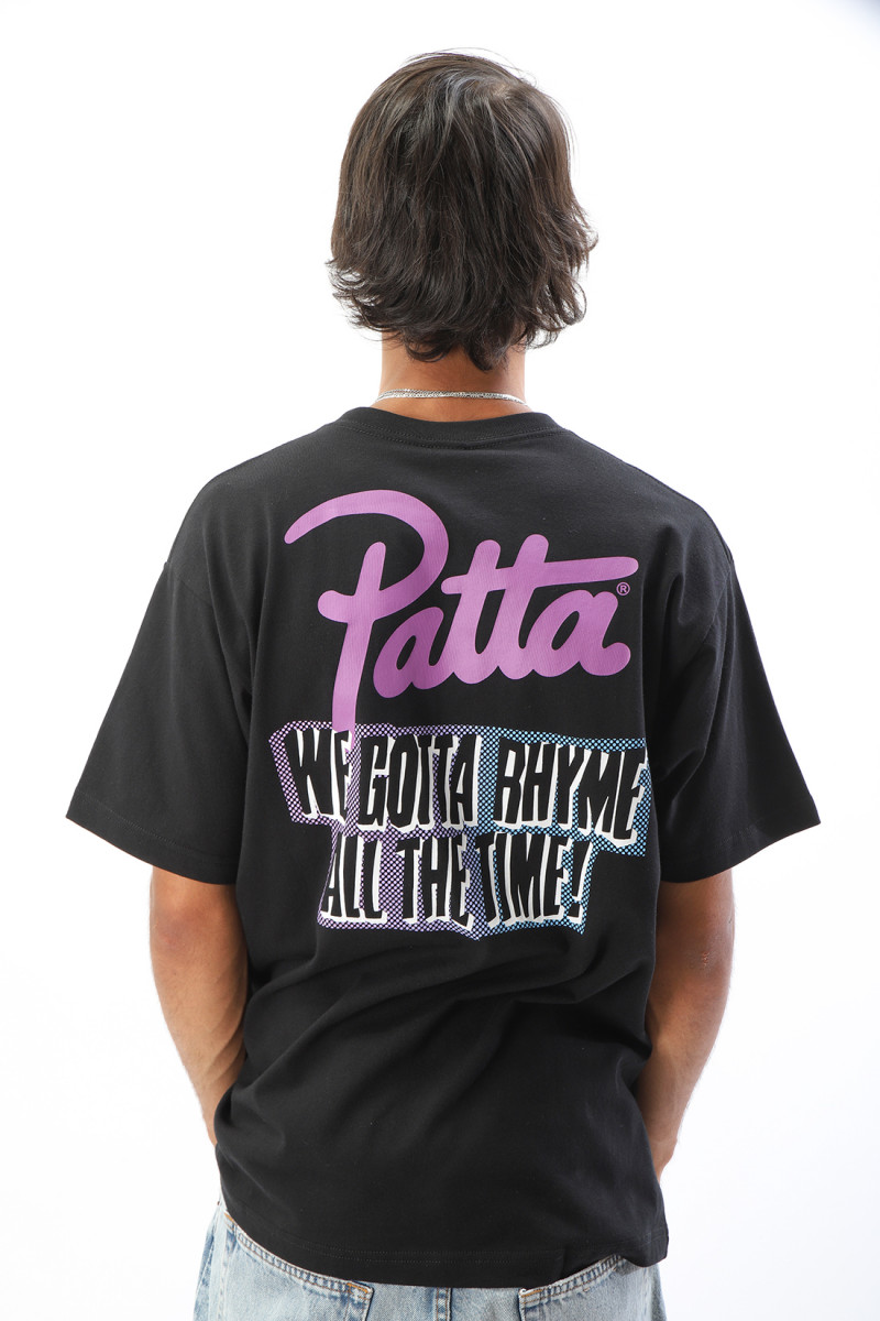Patta Patta we gotta rhyme t-shirt Black - GRADUATE STORE