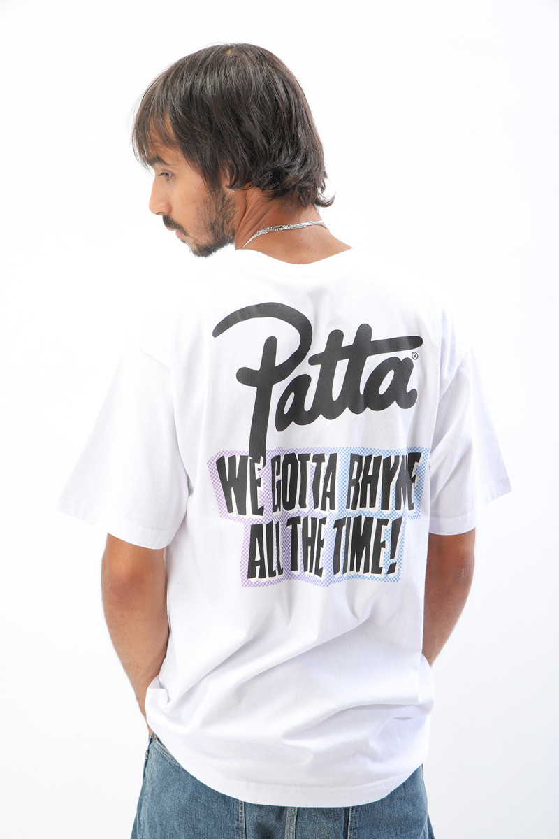 Patta Patta we gotta rhyme t-shirt White - GRADUATE STORE